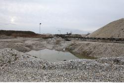 Photo Textures of Background Gravel Mining